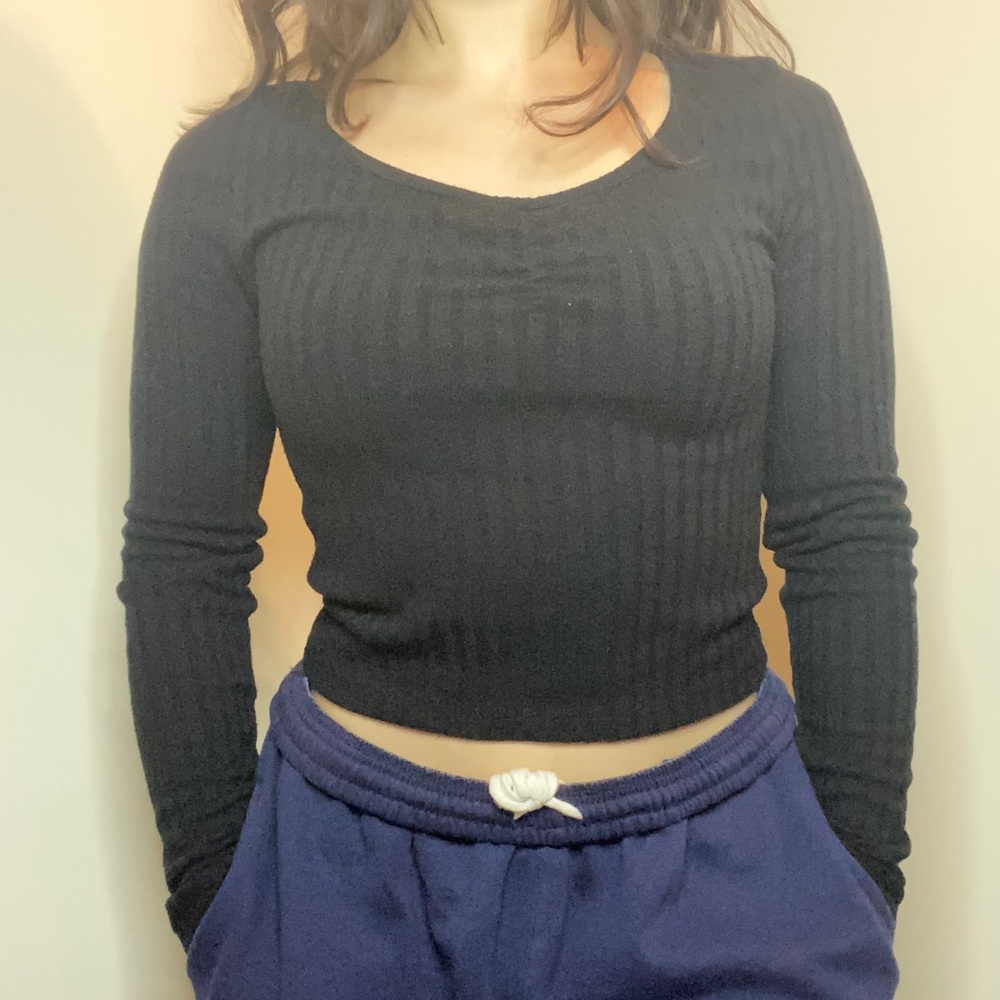 COTTON ON Ruched Ribbed Long Sleeve